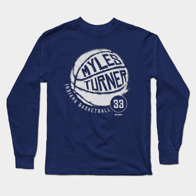 Myles Turner Indiana Basketball Long Sleeve T-Shirt by TodosRigatSot